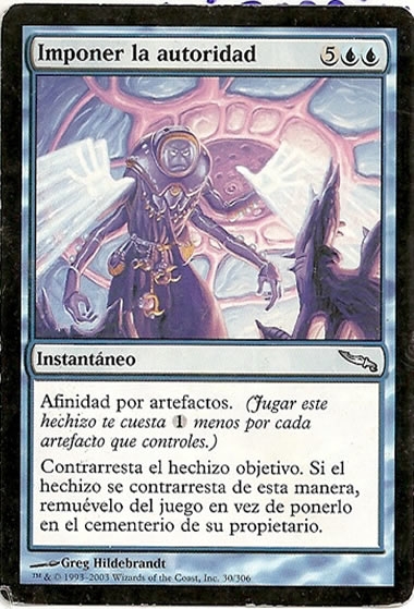 Magic mirrodin imponer la autoridad 30/306 español